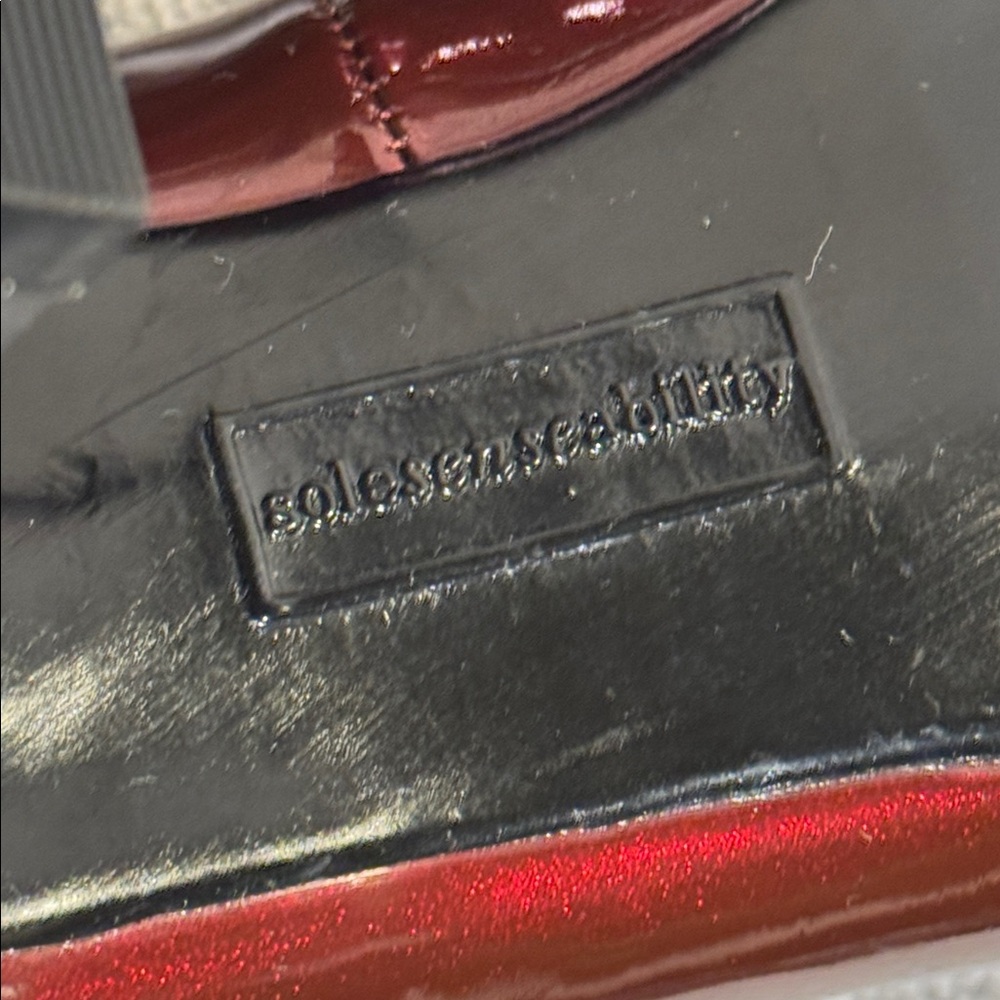 Solesensibility Heels size 8 wide heel metal accents special occasion red heels - Picture 8 of 12